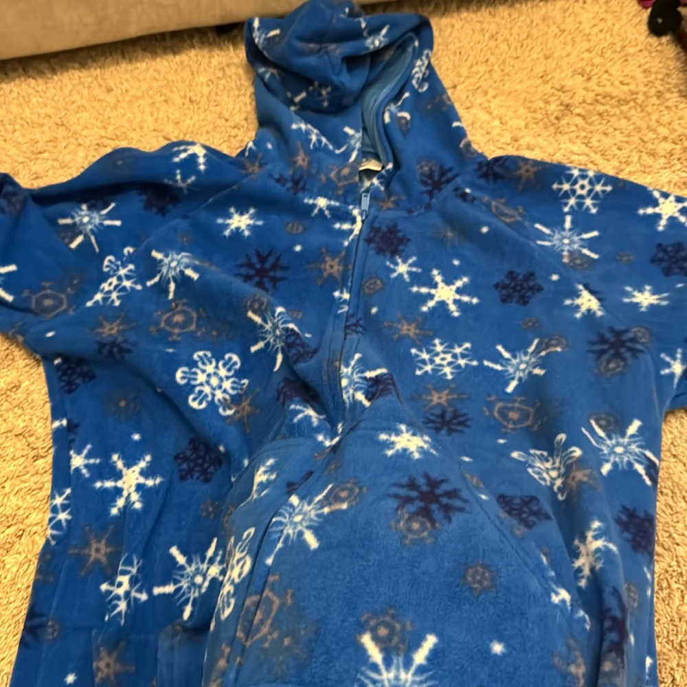 Winter footie pajamas for adults